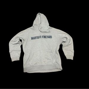 Vintage Martha's Vineyard Gray Hoodie - Over Sized Sweatshirt